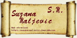 Suzana Maljević vizit kartica